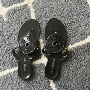 Georgica jelly Jack rogers black sandals